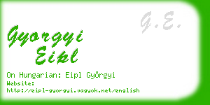 gyorgyi eipl business card